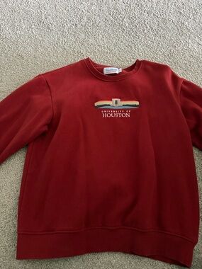 University of Houston Red Crewneck Pullover